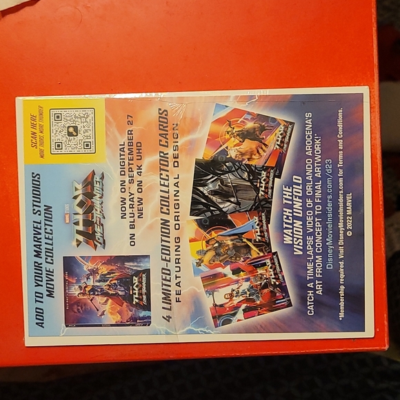 2022 D23 Expo Marvel Thor Love And Thunder Exclusive Card Set Of 4 - Picture 2 of 2